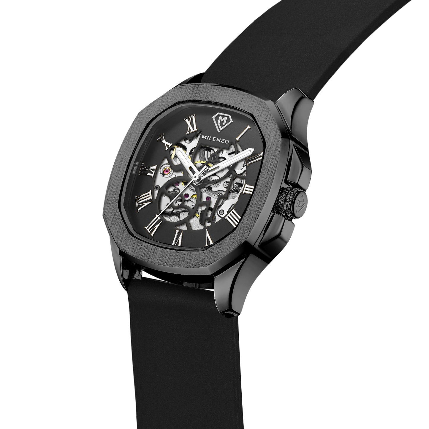 Midnight Black Horloge Milenzo