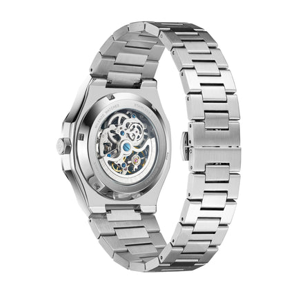 Imperial Edition - Ice Silver Skeleton Horloge