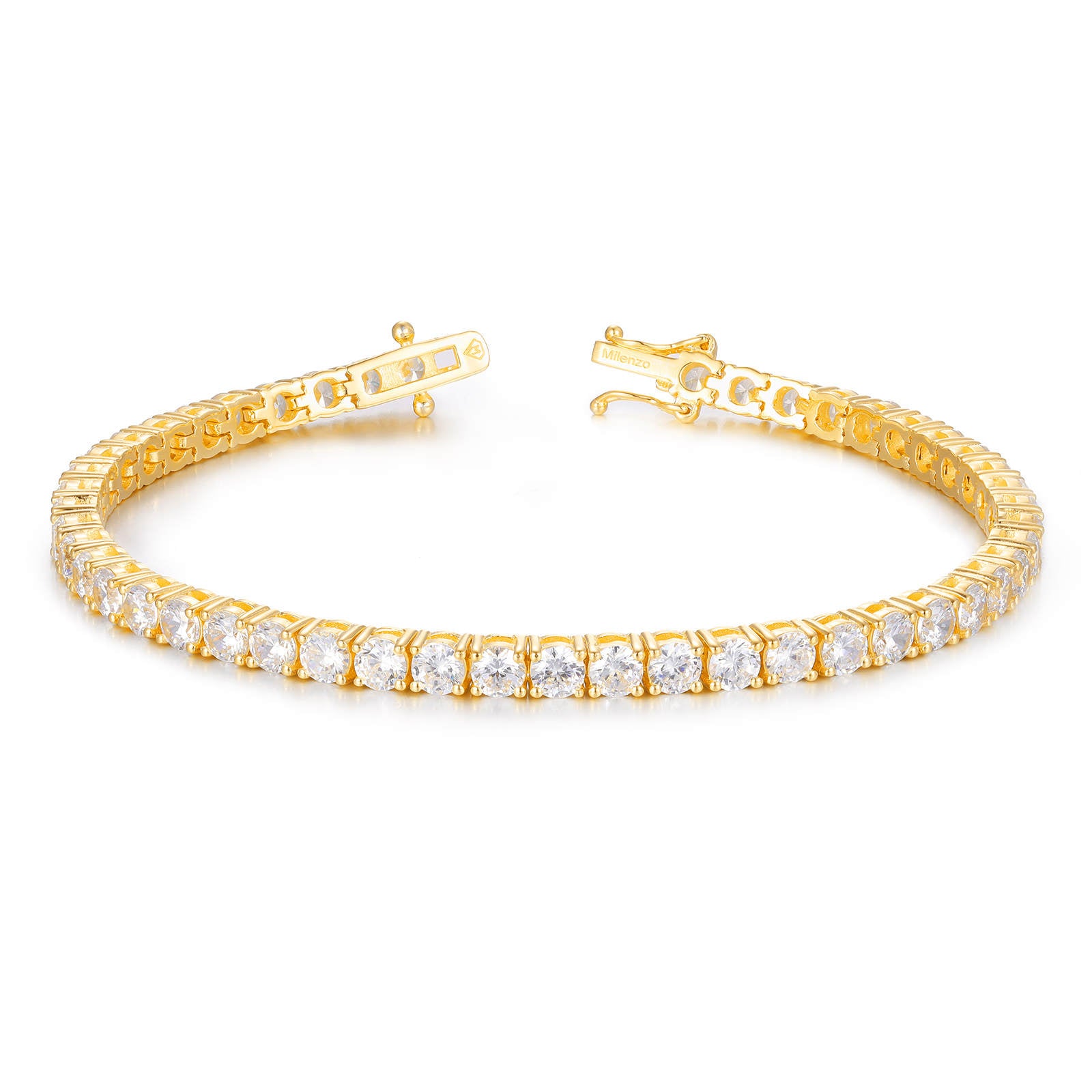 18K Gold Tennis Bracelet Dames