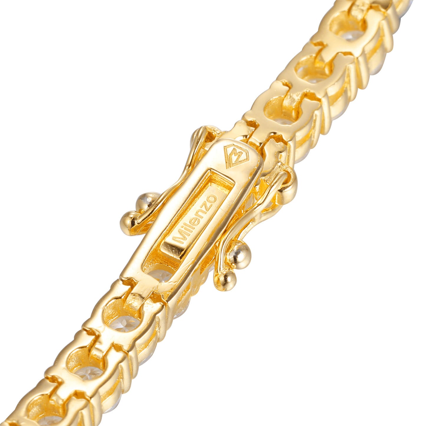 Premium Heren Tennis Bracelet 18K Gold