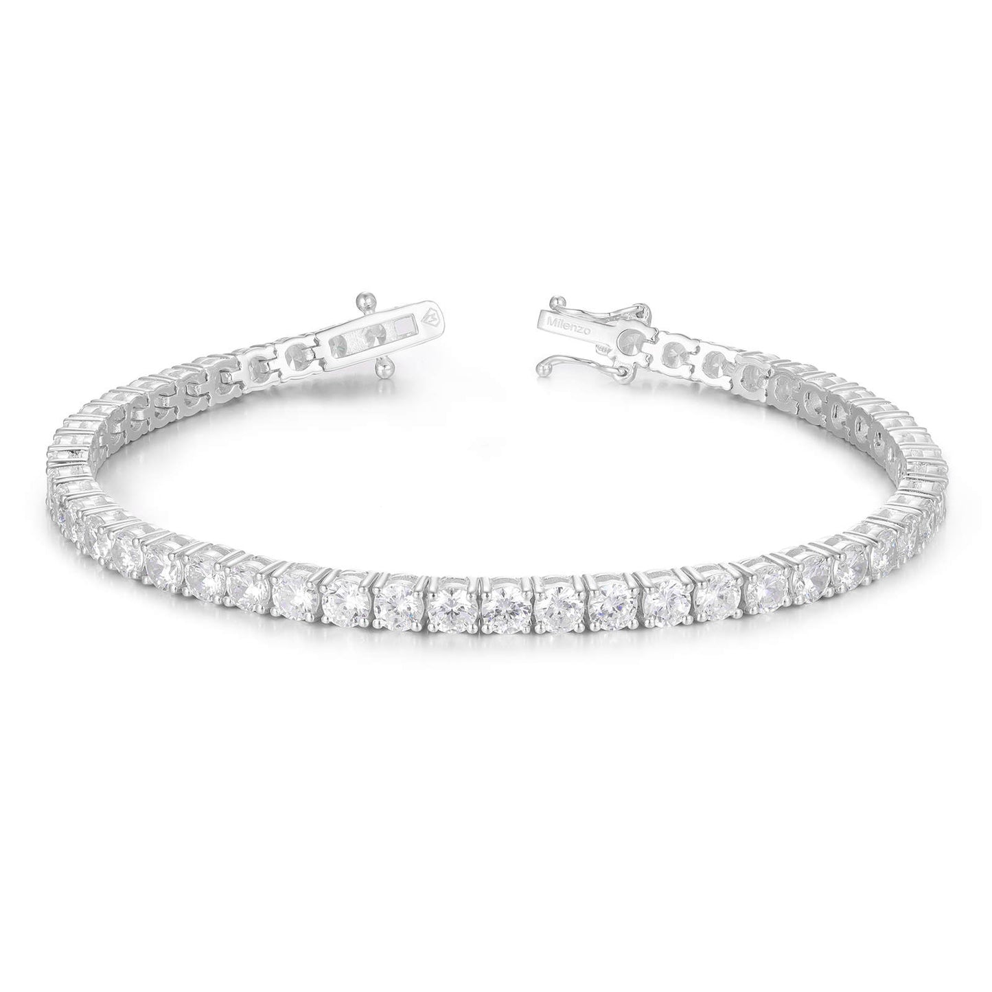 Premium Tennis Bracelet 18K White Gold